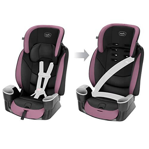 Evenflo Maestro Sport Convertible Booster Car Seat, Forward Facing, High Back, 5-Point Harness, For Kids 2 to 8 Years Old, Whitney Pink - 17