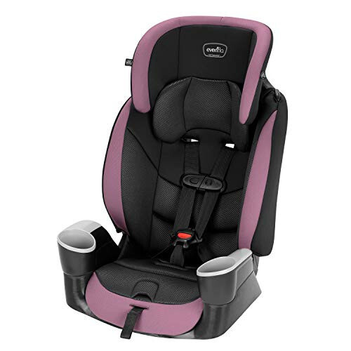 Evenflo Maestro Sport Convertible Booster Car Seat, Forward Facing, High Back, 5-Point Harness, For Kids 2 to 8 Years Old, Whitney Pink - 1