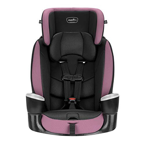 Evenflo Maestro Sport Convertible Booster Car Seat, Forward Facing, High Back, 5-Point Harness, For Kids 2 to 8 Years Old, Whitney Pink - 2