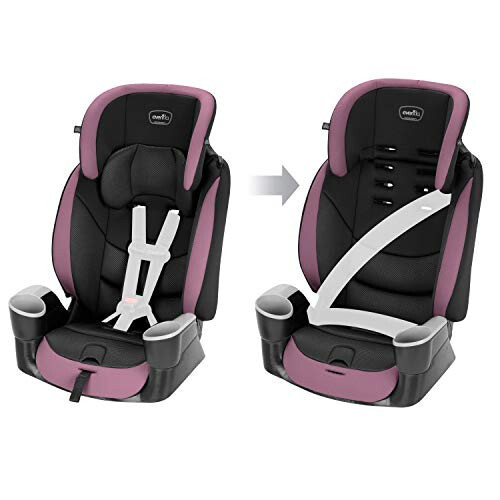 Evenflo Maestro Sport Convertible Booster Car Seat, Forward Facing, High Back, 5-Point Harness, For Kids 2 to 8 Years Old, Whitney Pink - 4