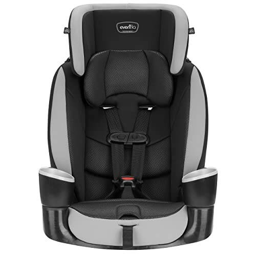 Evenflo Maestro Sport Harness Highback Booster Car Seat, 22 to 110 Lbs., Granite Gray, Polyester - 14