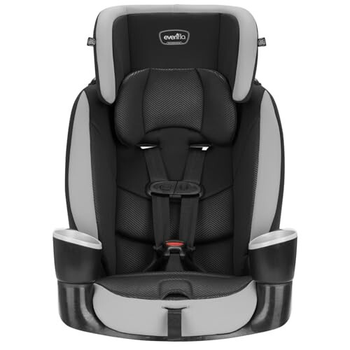 Evenflo Maestro Sport Harness Highback Booster Car Seat, 22 to 110 Lbs., Granite Gray, Polyester - 8