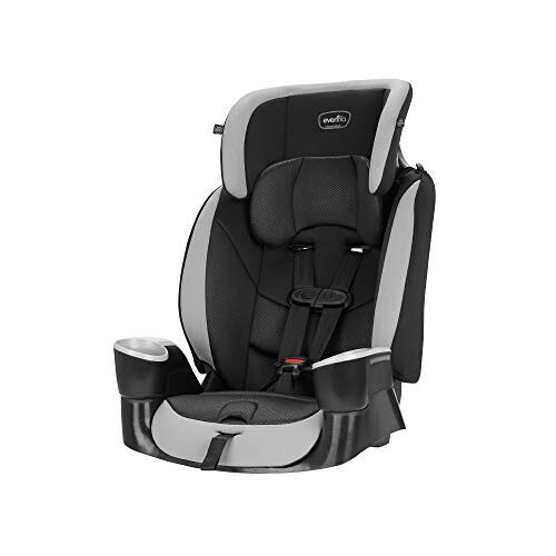 Evenflo Maestro Sport Harness Highback Booster Car Seat, 22 to 110 Lbs., Granite Gray, Polyester - 1