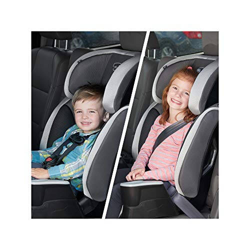 Evenflo Maestro Sport Harness Highback Booster Car Seat, 22 to 110 Lbs., Granite Gray, Polyester - 2