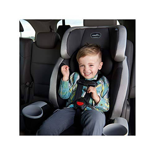 Evenflo Maestro Sport Harness Highback Booster Car Seat, 22 to 110 Lbs., Granite Gray, Polyester - 4