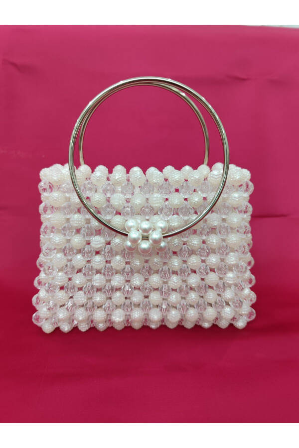 Evening, Bridal, Midnight Blackberry Transparent Bead Bag - 3