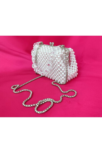 Evening, Bridal, Night, Daily Pearl Clutch Bag - 2