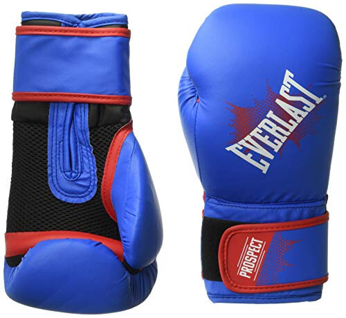 Everlast Prospect Youth Training Gloves, Blue, Red - 2