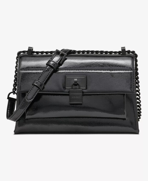 Evie Flap Small Shoulder Bag Black - 1