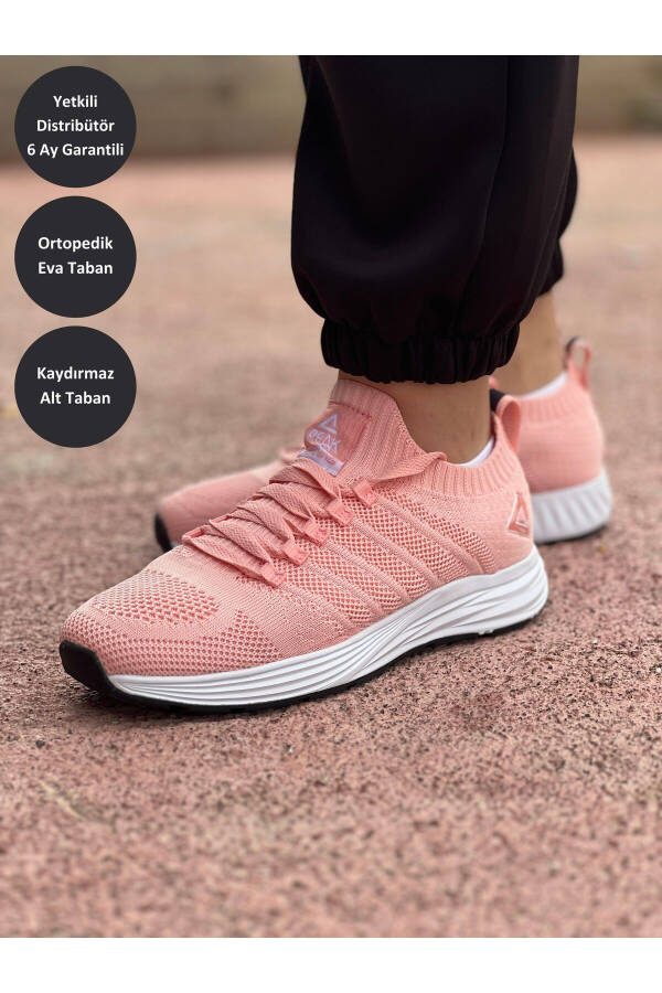 Ew0127h Women's Light Pink Non-Slip Orthopaedic Comfortable Lightweight Casual Running Fitness Sports Shoes - 11