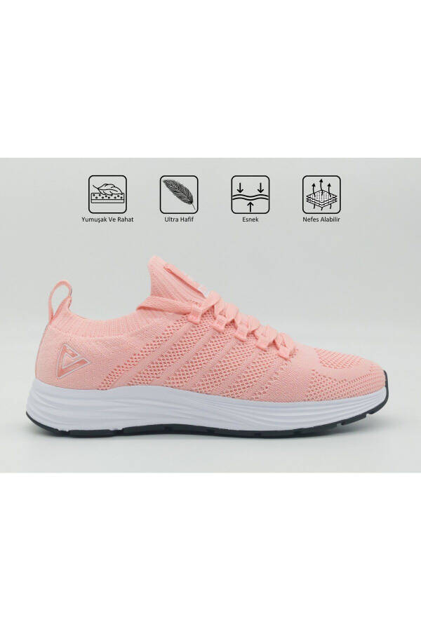 Ew0127h Women's Light Pink Non-Slip Orthopaedic Comfortable Lightweight Casual Running Fitness Sports Shoes - 1