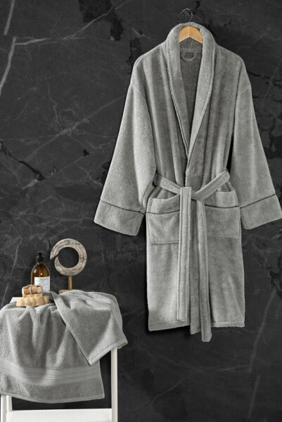 Exclusive Single Robe Set, Grey L/XL - 1