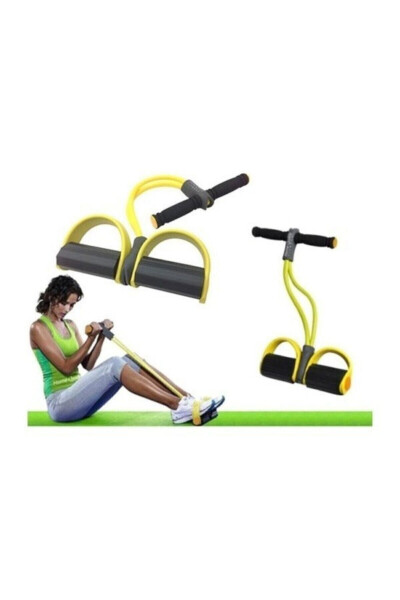 Exercise Equipment Body Trimmer Elastic Leg Arm Inner Muscle Fitness Rowing Machine Crunch Pull Machine - 1