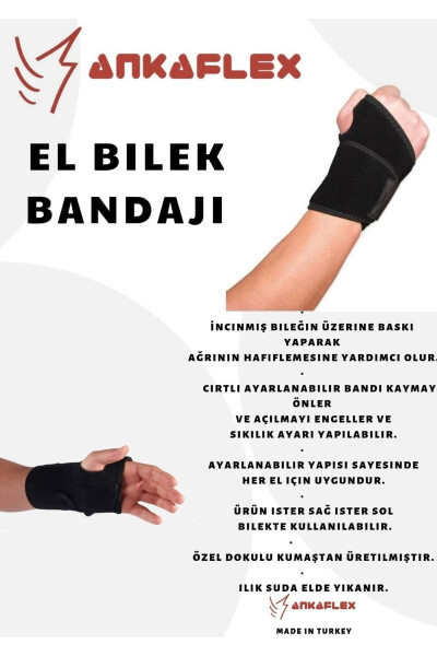 Exp Sozlanadigan Bilak Bandaji Sport Bandaji Statik Bilak Bandaj Splinti Yara Shikastlanish Asbob - 8