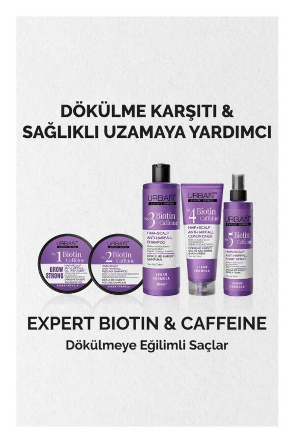 Expert Seriyasi Biotin va Kofeinga Qarshi Soch To'kilishiga Qarshi Tonik - Tez O'sishga Yordam beradi - 200 ML - 5