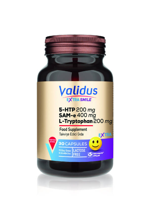 Extra Smile 5 Htp 200 mg L-Triptofan 200 mg SAM 400 mg 30 Kapsula - 1