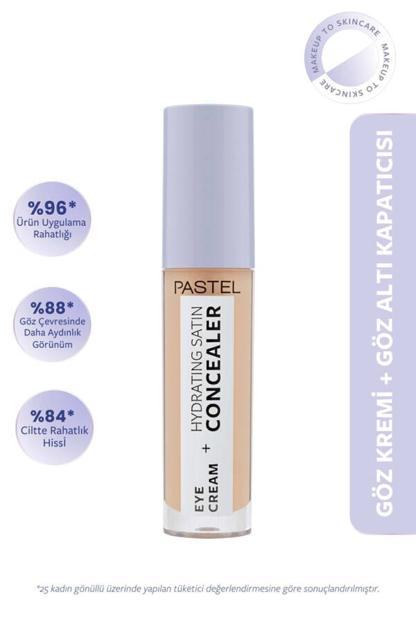 Eye Cream Hydrating Satin Concealer - Under Eye Concealer 63 Milkshake - 1