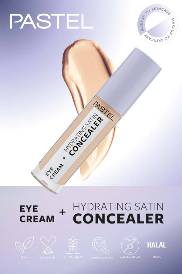 Eye Cream Hydrating Satin Concealer - Under Eye Concealer 63 Milkshake - 3