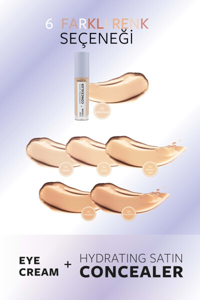 Eye Cream Hydrating Satin Concealer - Under Eye Concealer 63 Milkshake - 4