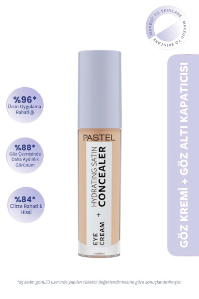 Eye Cream Hydrating Satin Concealer - Under Eye Concealer 63 Milkshake - 9