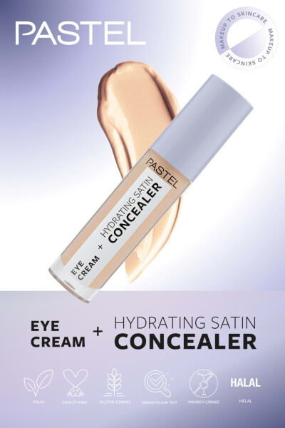 Eye Cream Hydrating Satin Concealer - Under Eye Concealer 63 Milkshake - 11