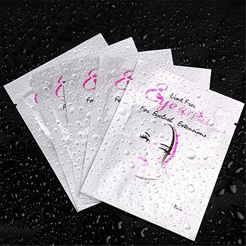 Eye Gel Patches, Under Eye Pads Lint Free Lash Extension Eye Gel Patches for Eyelash Extension (100) - 1