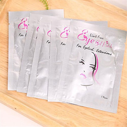 Eye Gel Patches, Under Eye Pads Lint Free Lash Extension Eye Gel Patches for Eyelash Extension (100) - 3