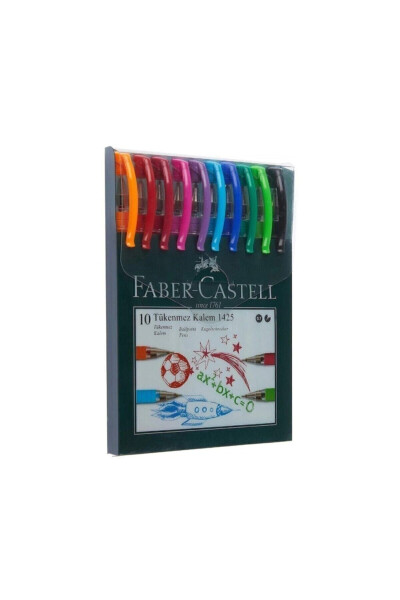 Faber 1425 0.7 Mm Needle Point Ballpoint Pen 10 Colors - 5