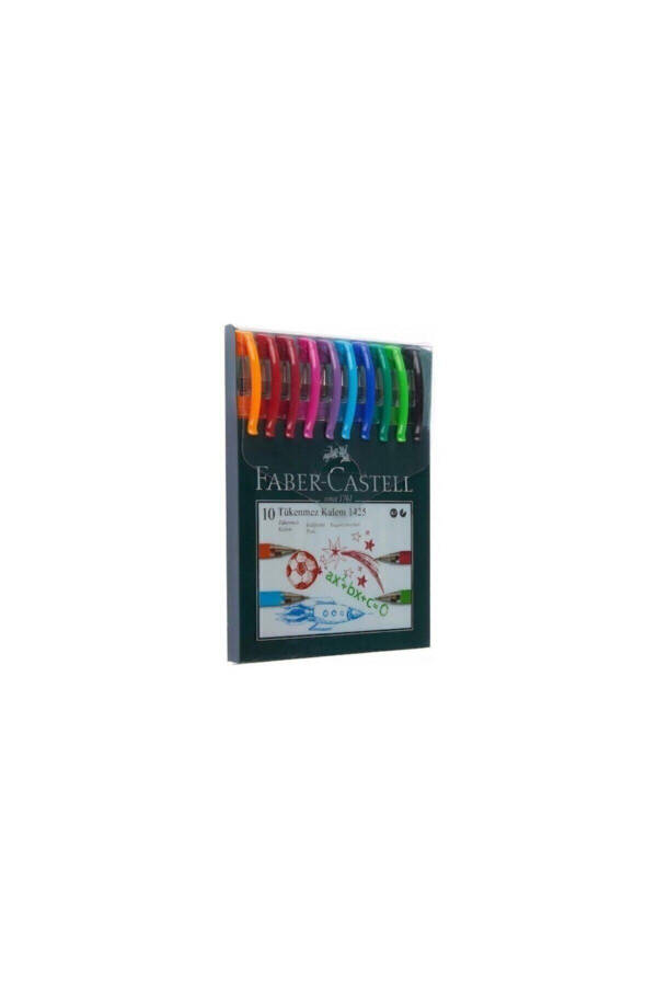 Faber 1425 0.7 Mm Needle Point Ballpoint Pen 10 Colors - 7