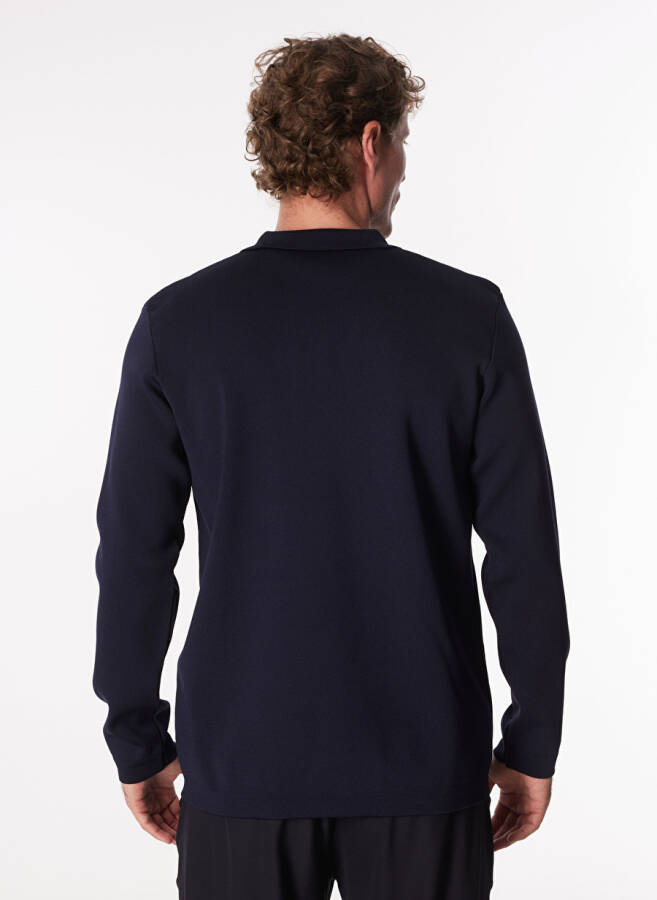 Fabrika Basic Navy Blue Men's Plain Jacket - 5