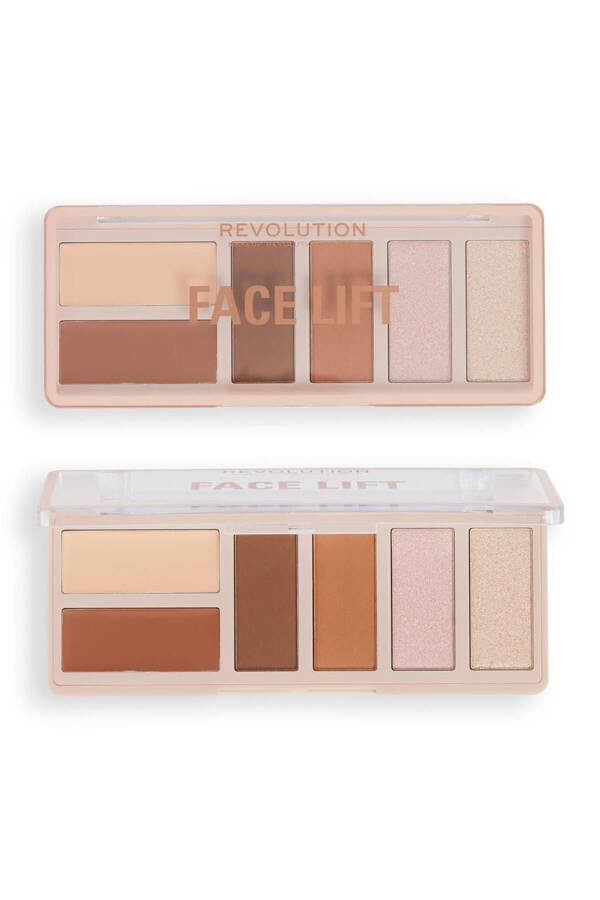 Face Lift Palette Light To Medium Blush, Contour and Bronzer Palette - 6