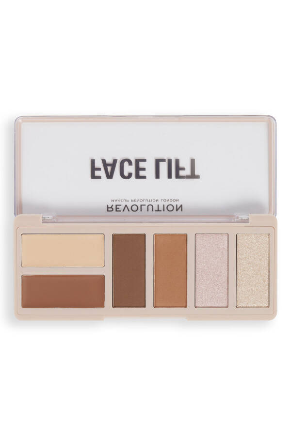 Face Lift Palette Light To Medium Blush, Contour and Bronzer Palette - 10