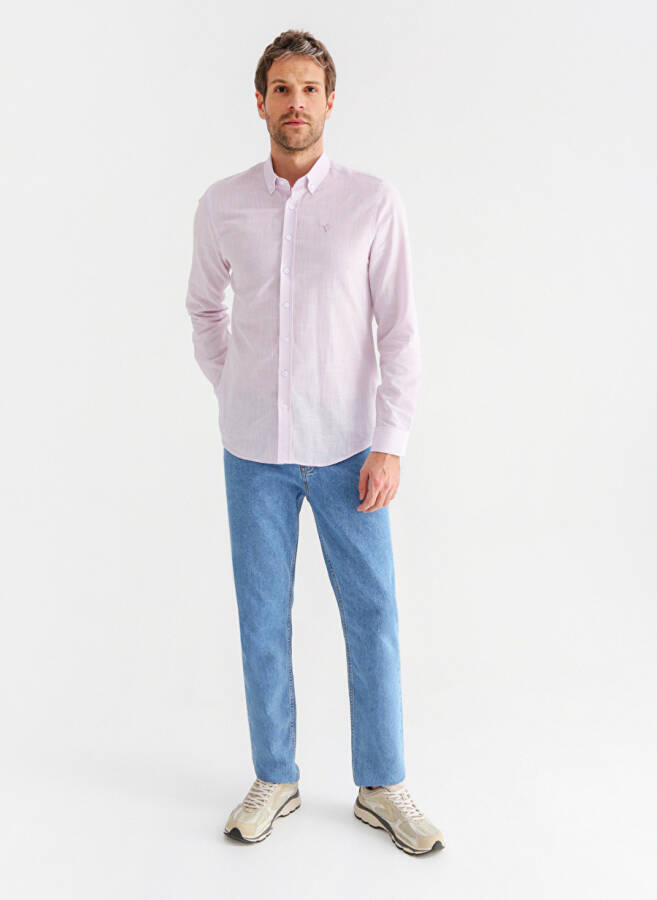 Factory Lilac Men's Button-Down Shirt SALTY - 4