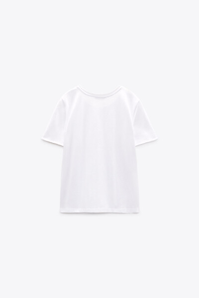 FADE EFFECT SHORT SLEEVE T-SHIRT - White - 14