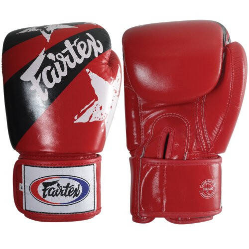 Fairtex Muay Thai Tarzı Antrenman Sparing Eldivenleri, 12 oz, Kırmızı - 7