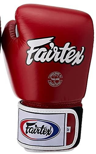 Fairtex Muay Thai uslubidagi mashg'ulot sparring qo'lqoplari, 12 untsiya, qizil - 3