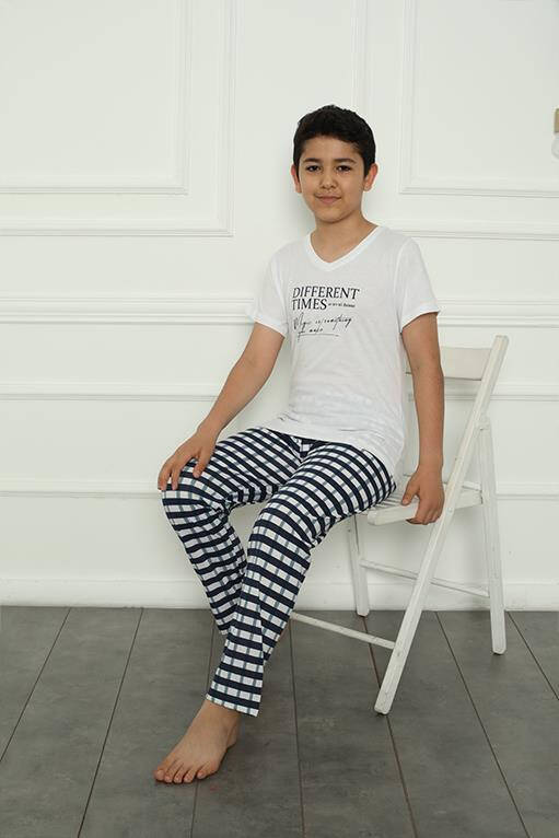 Family Combed Cotton Pajama Set (father - son) 50113 Sold Separately. Prices Are Different - 6