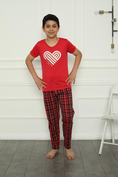 Family Combed Cotton Pajama Set (father - son) 50114 Sold Separately. Prices Are Different - 7