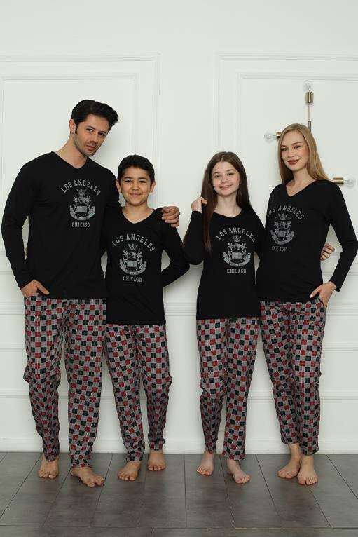 Family Combed Cotton Pajama Set (mother - daughter) 50111 Sold Separately. Prices Are Different - 1