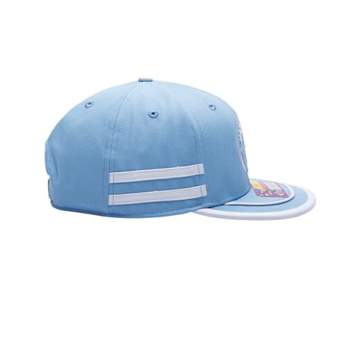 Fan Ink Manchester City 'Offshore' Adjustable Snapback Soccer Hat (Light Blue/White) - 4