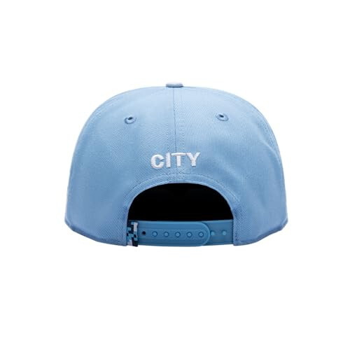 Fan Ink Manchester City 'Offshore' Adjustable Snapback Soccer Hat (Light Blue/White) - 5