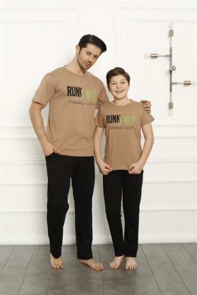 Father Son Beige Family Pajamas Set Sold Separately 50102 - 1