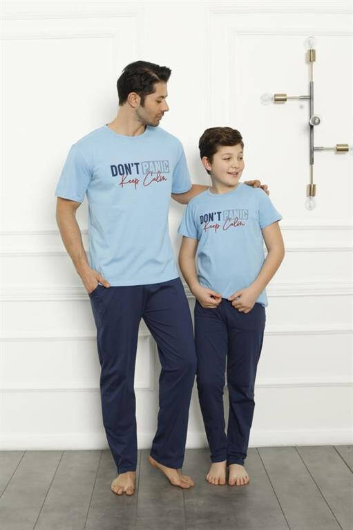 Father Son Blue Family Pajamas Set Sold Separately 50102 - 3