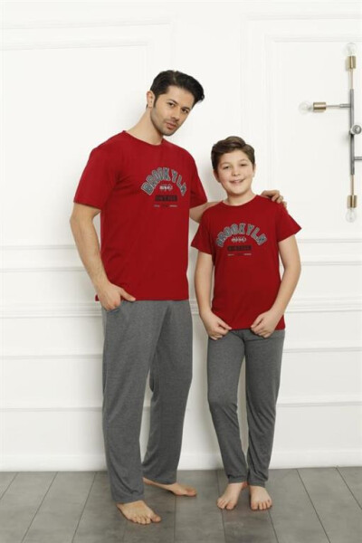 Father Son Red Family Pajamas Set Sold Separately 50102 - 2