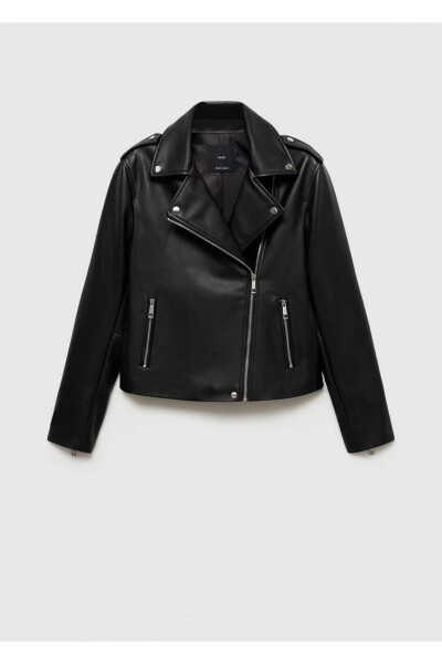 Faux leather biker jacket - 29