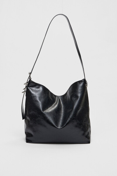 Faux leather bucket bag - 4