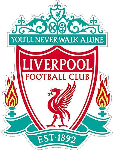 FC Liverpool Futbol To'pi Dekal Vinil (Har qanday o'lchamlarda) Muhlislar uchun stikerlar / Sen hech qachon yolg'iz yurmaysiz (3 dyuym) - 1