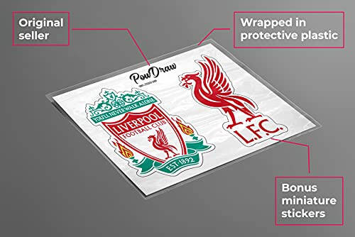 FC Liverpool Futbol Topu Dekal Vinil (Her Boyutta) Taraftarlar İçin Etiketler / Asla Yalnız Yürümeyeceksin (3 inç) - 2