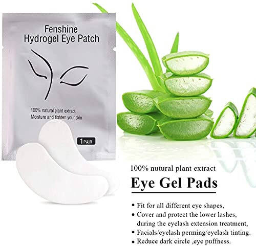 Fenshine 200 Pairs Eyelash Extension Eye Pads Lint Free Hydrogel Eye Patches Professional Under Eye Gel Pads for Lash Extensions Supplies - 2