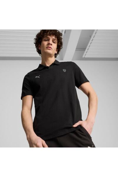 Ferrari Style Polo Jacquard Men's T-shirt - 14